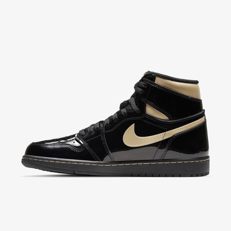 Jordan 1 retro outlet high og black gold